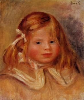 Pierre Auguste Renoir : Coco in a Red Ribbon